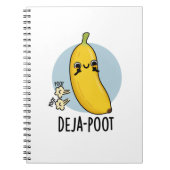 Deja-poot Funny Banana Doppelte Furz Puff Notizblock (Vorderseite)