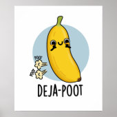 Deja-poot Funny Banana Doppelte Furz Puff Poster (Vorne)