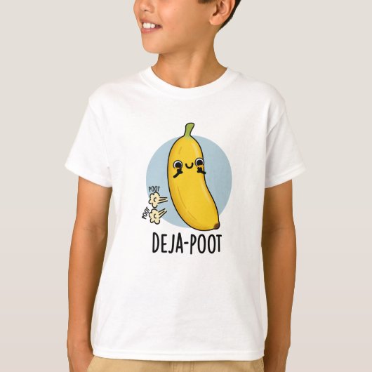 Deja-poot Funny Banana Doppelte Furz Puff T-Shirt (Vorderseite)