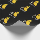 Deja-poot Funny Banana Doppelte Furz Pun Dark BG Geschenkpapier (Ecke)