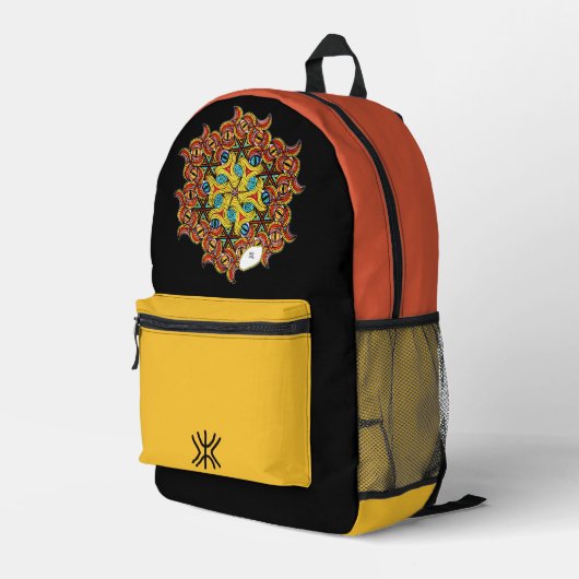 "Déjà Vu" Bedruckter Rucksack (Rückseitige Ecke Rechts)