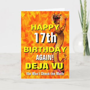 Deja Vu Birthday Karte