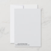 Deja Vu Blue Spring Season Solid Color Karte (Rückseite)