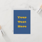 Deja Vu Blue Spring Season Solid Color Karte (Vorderseite/Rückseite Beispiel)