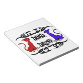 Deja Vu Cat Notizblock (angewinkelt)