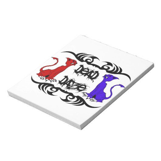 Deja Vu Cat Notizblock (Rotiert)