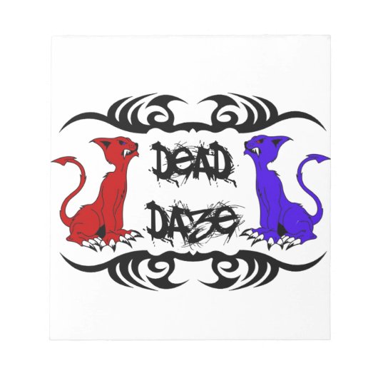 Deja Vu Cat Notizblock (Vorderseite)