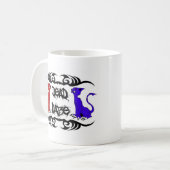 Déjà Vu Katze Kaffeetasse (Vorderseite Links)