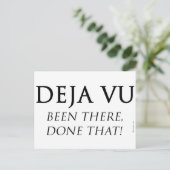 Deja Vu Postkarte (Stehend Vorderseite)