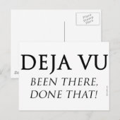 Deja Vu Postkarte (Vorne/Hinten)