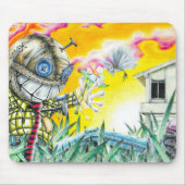 Deja Vudoo - Niedliches farbenfrohes Button Pinaco Mousepad (Vorne)