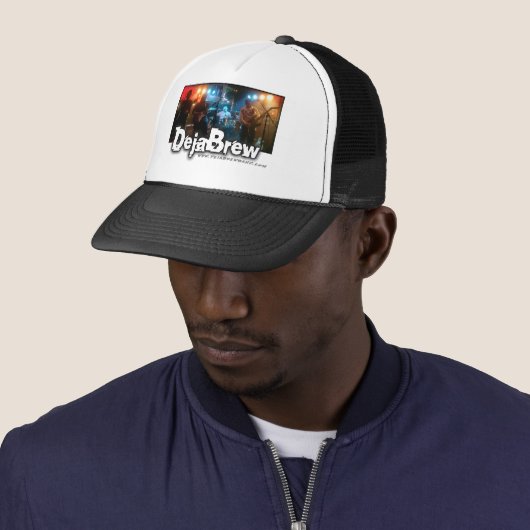 DejaBrew Band-Logo-Fernlastfahrer-Hut. Truckerkappe (Beispiel)
