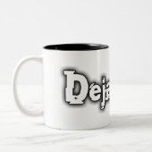 DejaBrew Greyscale Logo-Tasse Zweifarbige Tasse (Links)