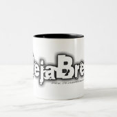 DejaBrew Greyscale Logo-Tasse Zweifarbige Tasse (Mittel)