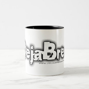 DejaBrew Greyscale Logo-Tasse Zweifarbige Tasse
