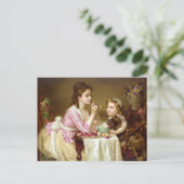 Déjeuner à trois postkarte (Stehend Vorderseite)