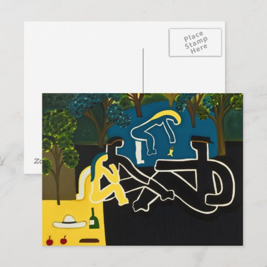 Dejeuner sur l'herbe postkarte (Vorne/Hinten)