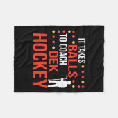 Dek Hockey Coach Fleecedecke (Vorderseite (Horizontal))