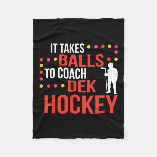 Dek Hockey Coach Fleecedecke (Vorderseite)