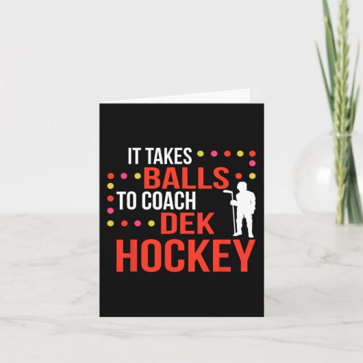 Dek Hockey Coach Karte (Vorderseite)