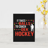 Dek Hockey Coach Karte (Gelbe Blume)