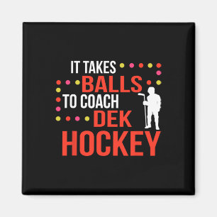 Dek Hockey Coach Magnet