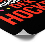 Dek Hockey Coach Poster (Ecke)