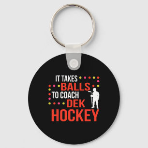 Dek Hockey Coach Schlüsselanhänger