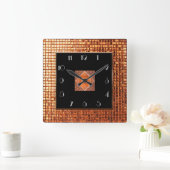 Dekadativer Gatsby-Stil Quadratische Wanduhr (Zuhause)
