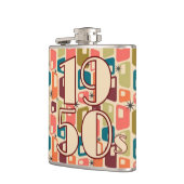 Dekade-Design der 1950er Jahre Flachmann (Links)