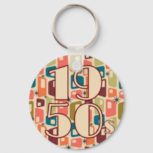Dekade-Design der 1950er Jahre Schlüsselanhänger
