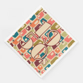 Dekade-Design der 1950er Jahre Serviette (Ecke)