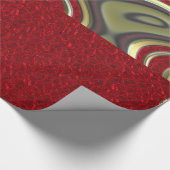 Dekadent Celebrate, rot Geschenkpapier (Ecke)