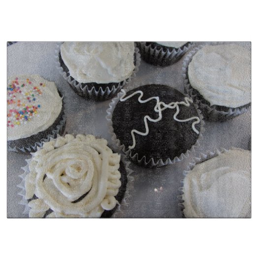 Dekadent Cupcakes Schneidebrett (Vorderseite)