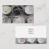Dekadent Cupcakes Visitenkarte (Vorne/Hinten)