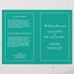 Dekadent Deko elegantes formales Hochzeitsprogramm
