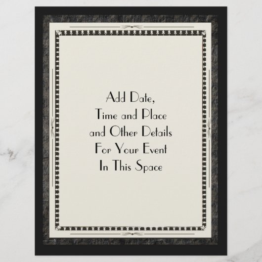 Dekadent der 20er Jahre Art Deco Avant Garde Coupl Flyer (Hinten)