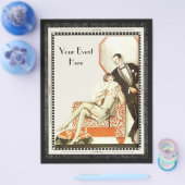 Dekadent der 20er Jahre Art Deco Avant Garde Coupl Flyer (Einzeln)