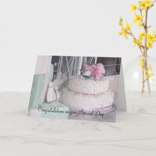 Dekadent Designer Cakes Herzlichen Glückwunsch Karte (Gelbe Blume)