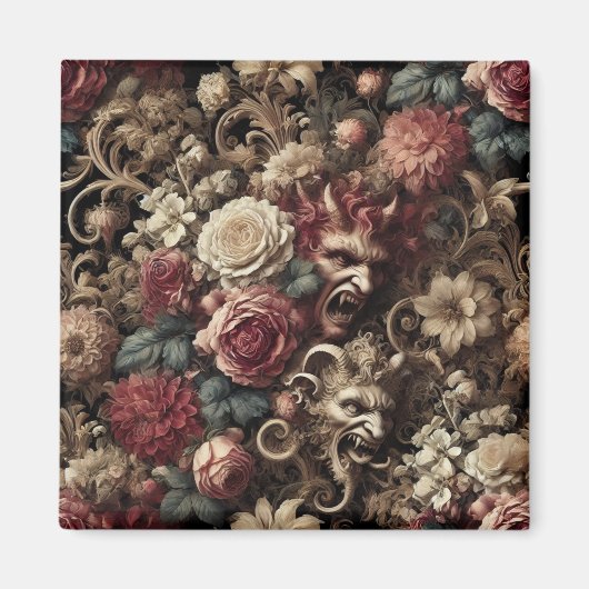 Dekadent Devilry - Gotisches Barock Magnet (Vorne)