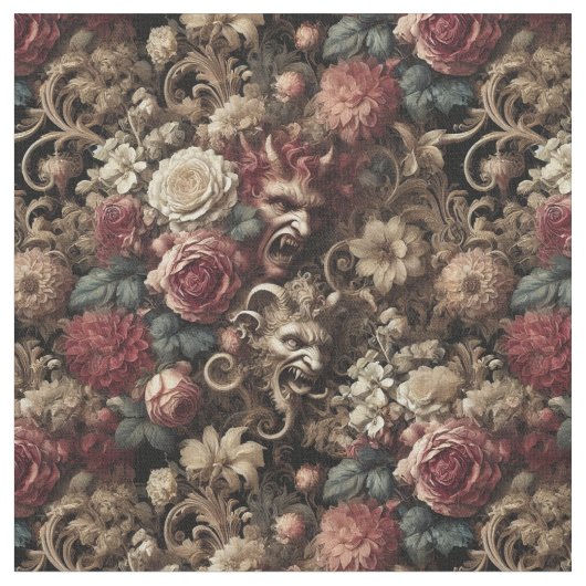 Dekadent Devilry - Klassische Gotik Stoff (Nahaufnahme)