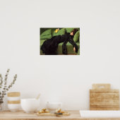 Dekadent junge Frau nach der Tanz Keramik Til Poster (Küche)