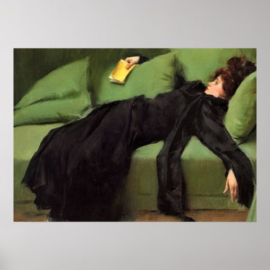 Dekadent junge Frau nach der Tanz Keramik Til Poster (Vorne)