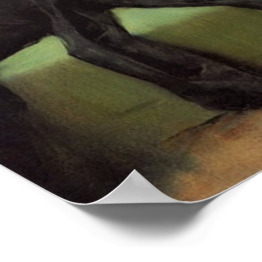 Dekadent junge Frau nach der Tanz Keramik Til Poster (Ecke)