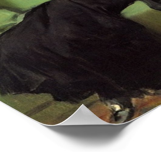 Dekadent junge Frau nach der Tanz Keramik Til Poster (Ecke)