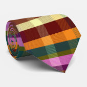 Dekadent Warmes Kariertes DGRWP Krawatte (Gerollt)