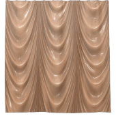 dekadentes Drapierung, weicher Pfirsich Duschvorhang (Vorderseite)