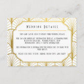 Dekadenz Golden Art Deco Einladung (Vorderseite)