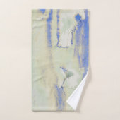 Dekadenz Wasserfarbe in hellgrün und blau Badhandtuch Set (Handtuch)