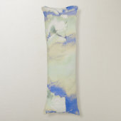 Dekadenz Wasserfarbe in hellgrün und blau Seitenschläferkissen (Vorderseite Vertikal)